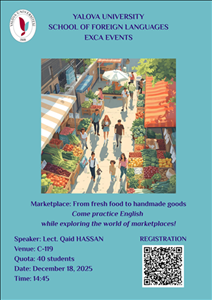 YALOVA UNIVERSITY SCHOOL OF FOREIGN LANGUAGES EXCA EVENTS-7